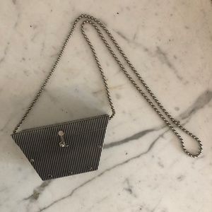Hard Silver Decorative Bag